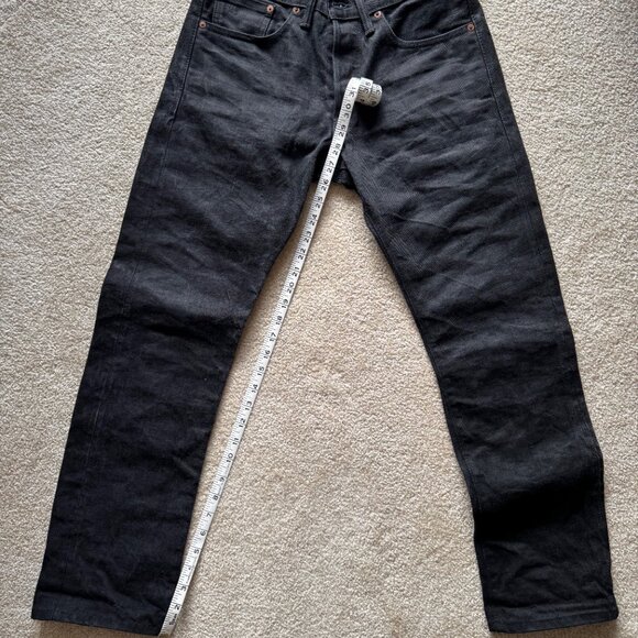 Double RL RRL Slim Fit Black Selvedge Jean 30x32 - Picture 6 of 10